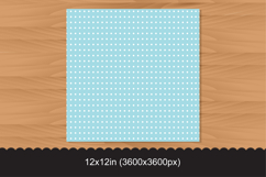 Seamless White Polka Dot Pattern on Light Blue Background Product Image 2