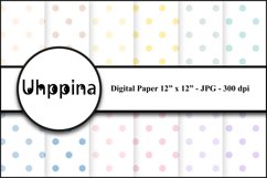 Kit "Baby Colors W Dots" Digital Paper Product Image 1