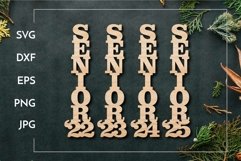 SENIOR Vertical sign | Graduation sign Laser cut Product Image 1