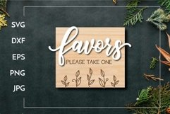 Favors Please take one | Wedding sign Laser cut Product Image 1