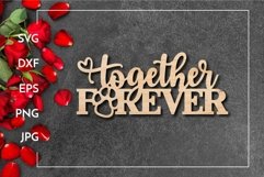 Together furever | Valentine's day Pets Laser cut Product Image 1