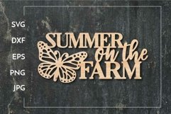 Summer on the farm - Layered Paper cut - Laser cut Product Image 1