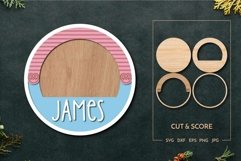 Customizable layered wreath | Laser cut Score Product Image 1