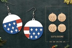 Patriotic earrings | Jewelry Laser cut and score Product Image 1