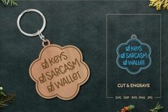 Keychain sarcasm Keychain | Laser cut Engrave Product Image 1