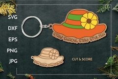 Shady and stylish Summer Keychain | Laser cut and score Product Image 1