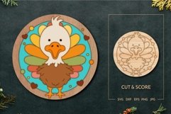 Baby turkey Farm animals decor | Paint kit | Laser cut Score Product Image 1
