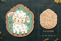 Baby sheep Farm animals decor | Paint kit | Laser cut Score Product Image 1