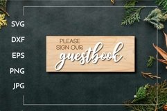 Guestbook | Wedding sign Laser cut Engrave Product Image 1