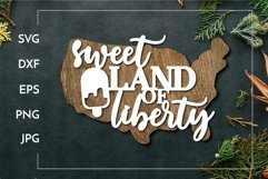 Sweet land of liberty | 4th of July Laser cut Product Image 1