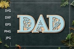 Father's day - Dad layered for Laser cut Product Image 1