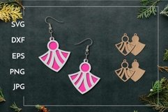 Geometric layered earrings | Jewelry Laser cut Product Image 1