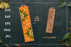 Bookmark | Floral customizable | Laser cut & score paint kit Product Image 1