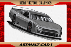 Asphalt Car Template for Designer Product Image 1