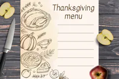 Thanksgiving dinner design kit Product Image 6