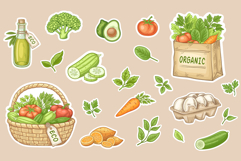 Organic Food and Eco Grocery Design Kit Product Image 3