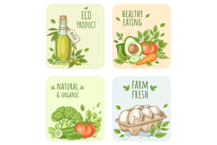 Organic Food and Eco Grocery Design Kit Product Image 8