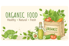 Organic Food and Eco Grocery Design Kit Product Image 9
