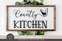 Country Kitchen SVG, SVG Sign, Kitchen SVG, Farmhouse SVG Product Image 1