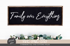 Family over everything SVG, Family Quote SVG Product Image 1