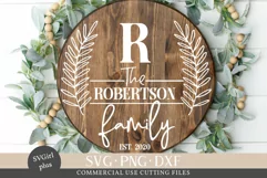 First Name Family Monogram Svg, Family Monogram Svg Product Image 1