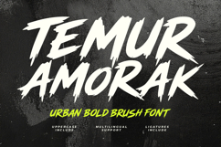 Temur Amorak Urban Bold Brush Font Product Image 1