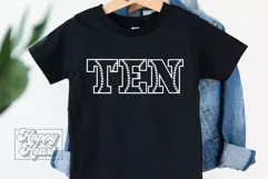 10th Birthday Baseball Ten Boy SVG PNG Double Digits Product Image 3