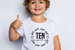 ten months SVG, Baby Month Round SVG Product Image 1