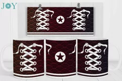Infusible Ink Mug Cut File SVG - Shoes Lace Mug Design Product Image 2