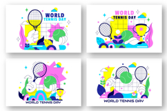 10 World Tennis Day Illustration Product Image 2