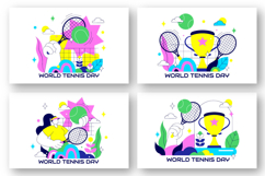 10 World Tennis Day Illustration Product Image 3