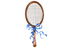 Hand Drawn Tennis Clipart Set with Rackets, Trophy and Sport Product Image 12