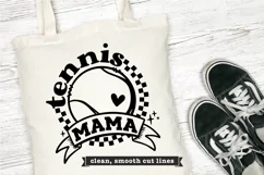 Tennis Mom SVG | Retro Checkered Tennis SVG for Mom Product Image 2