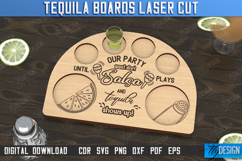 Tequila Board Laser Cut | Tequila Shot Board | Glass Holder Product Image 1