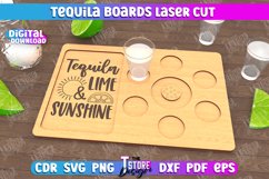 Tequila Shot Boards Laser Cut Bundle, Tequila Shot Tray SVG Product Image 7