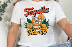 Tequila Cheaper Than Therapy Sublimation PNG Product Image 4