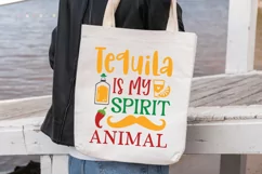 Tequila Is My Spirit Animal SVG, Cinco De Mayo SVG Design Product Image 3
