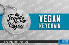 Vegan Keychain Design | Vegan Quotes | Keychain SVG Design Product Image 1