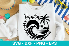 Tequila Lime And Sunshine - Summer SVG Design Product Image 1