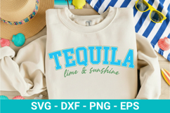 Tequila Lime And Sunshine SVG - Retro Summer Design Product Image 1