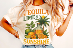 Tequila Lime And Sunshine, Summer Drinking PNG, Summer Vibes Product Image 2