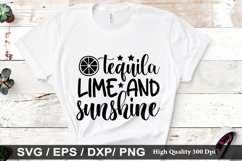 Tequila lime and sunshine SVG - Beach Design Product Image 1