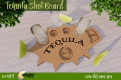 Tequila Shot Board Laser Cut Design. Kitchen Decor SVG. Product Image 1