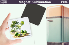 Tequila Magnet | Cocktail Tequila Margarita Sublimation Product Image 1