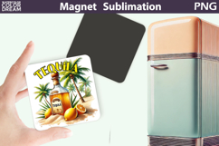 Tequila Magnet | Cocktail Tequila Margarita Sublimation Product Image 1