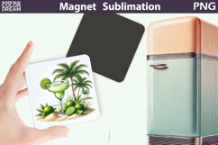 Tequila Magnet | Cocktail Tequila Margarita Sublimation Product Image 1