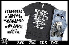 Terddler SVG | Sassy Toddler | Cutting Sublimation Product Image 2