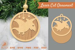 Terodactyl Laser Cut Ornament SVG Product Image 1