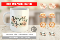 Terracotta Boho Mom Mug Wrap Product Image 1