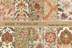 Terracotta and Sage Boho Chic Floral Patterns Product Image 1